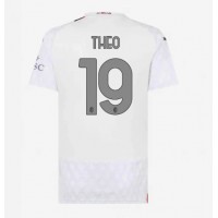 Echipament fotbal AC Milan Theo Hernandez #19 Tricou Deplasare 2023-24 pentru femei maneca scurta